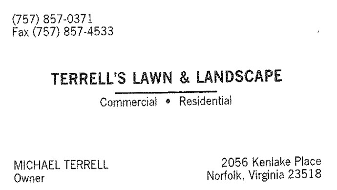 Terrell's Lawn & Landscape